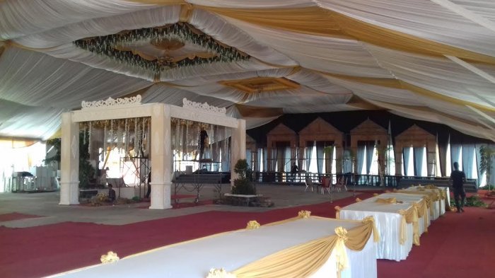 Detail Tenda Pernikahan Mewah Di Rumah Nomer 25