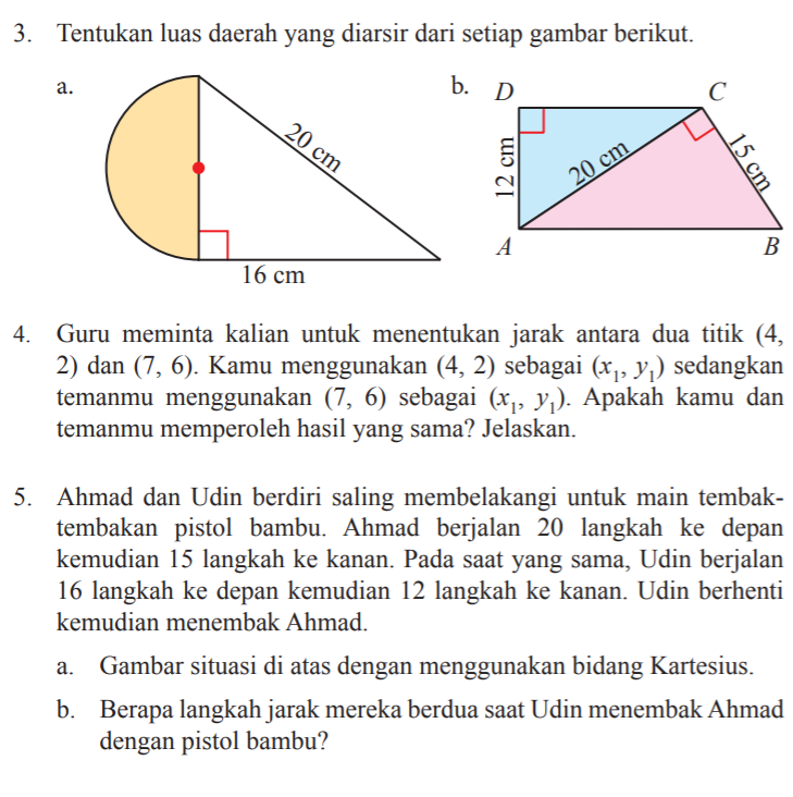 Detail Tentukan Luas Daerah Yang Diarsir Dari Setiap Gambar Berikut Nomer 21