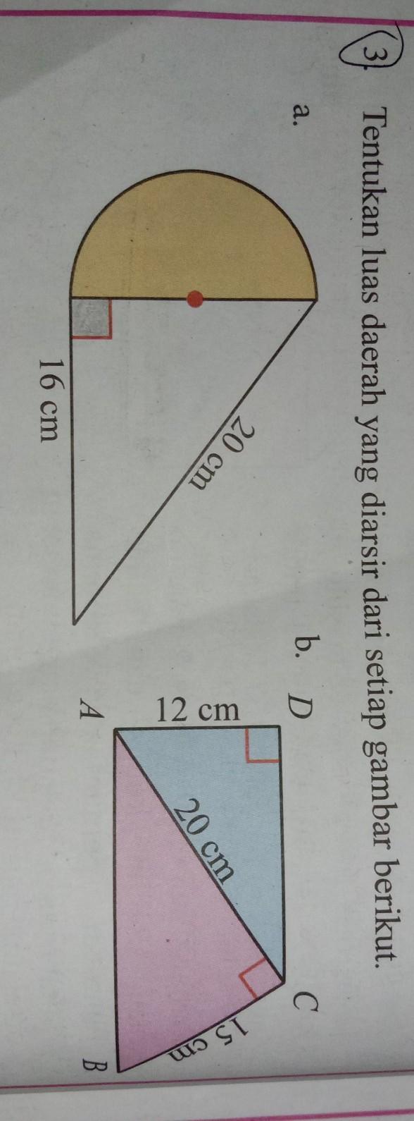 Detail Tentukan Luas Daerah Yang Diarsir Dari Setiap Gambar Berikut Nomer 10