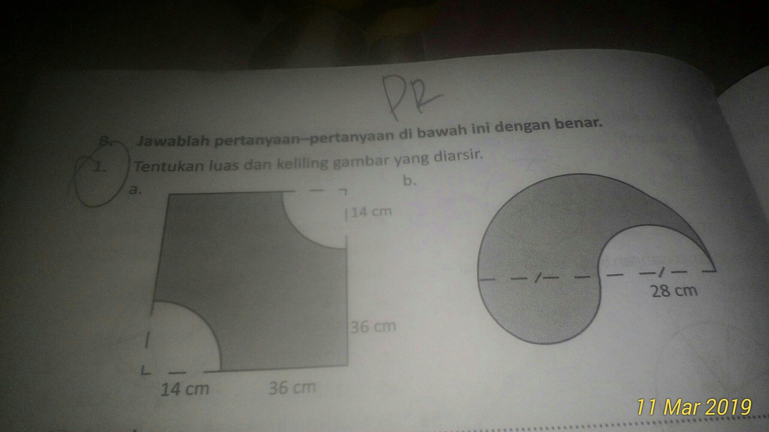 Tentukan Luas Dan Keliling Gambar Yang Diarsir - KibrisPDR