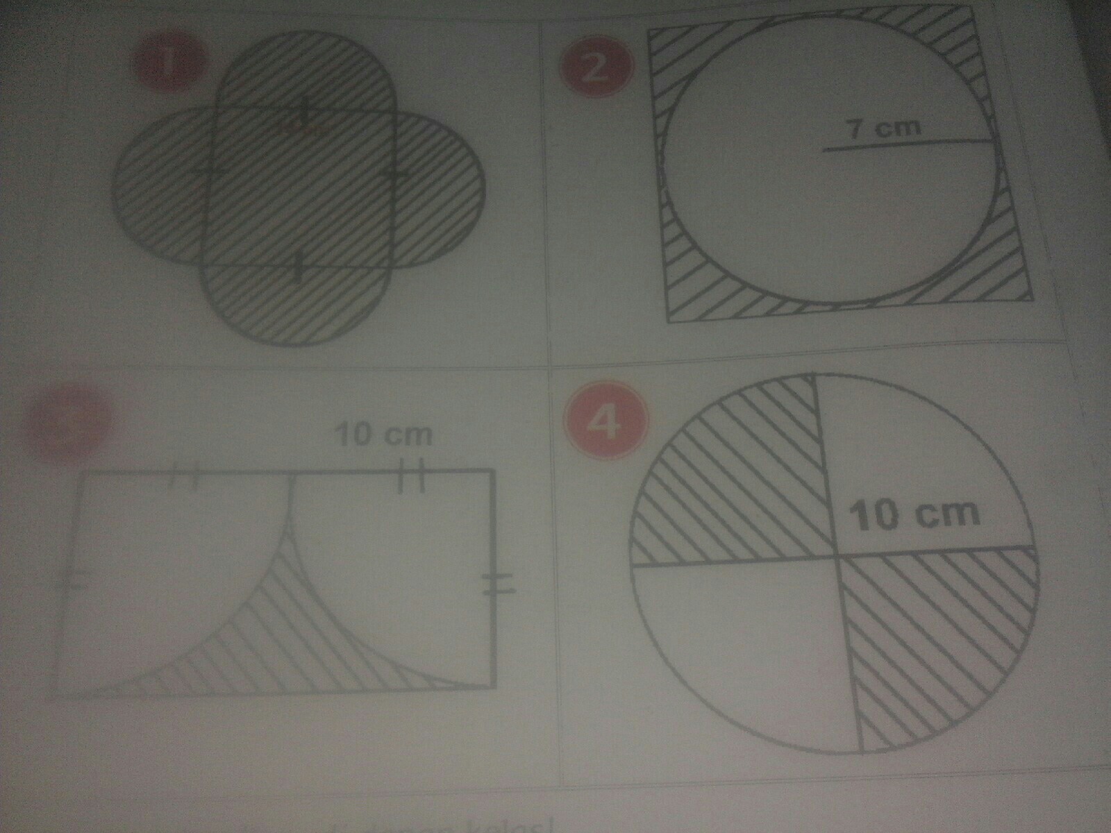 Detail Tentukan Luas Dan Keliling Gambar Yang Diarsir Nomer 14