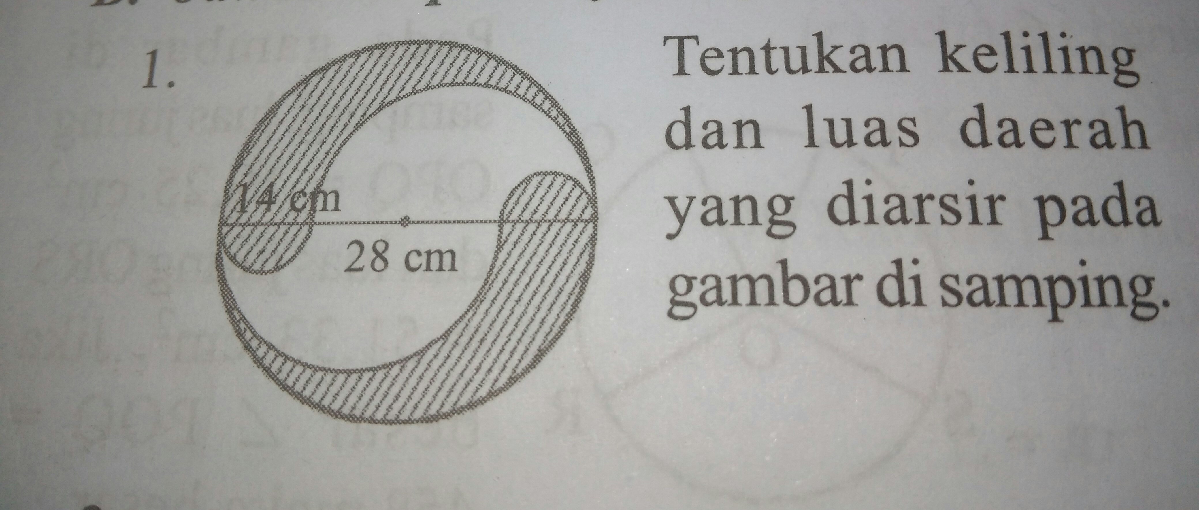 Detail Tentukan Luas Dan Keliling Gambar Yang Diarsir Nomer 49