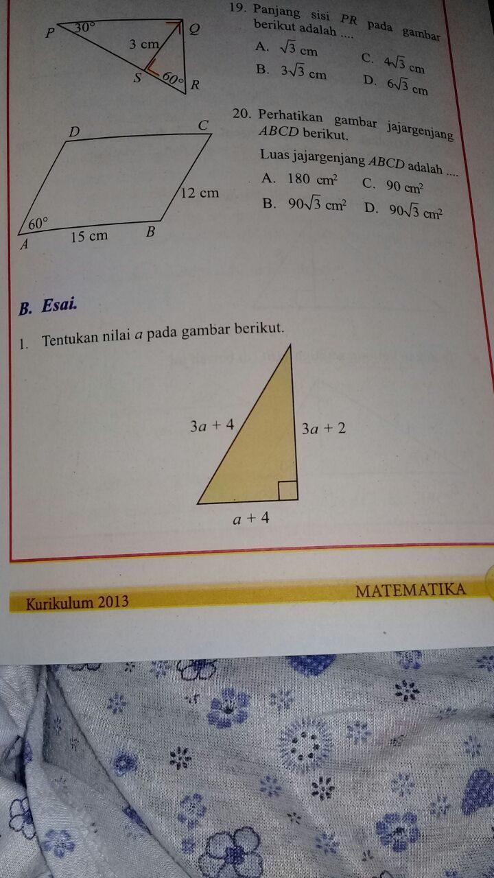 Detail Tentukan Nilai A Pada Gambar Berikut Nomer 2