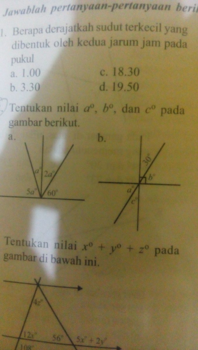 Detail Tentukan Nilai A Pada Gambar Berikut Nomer 32