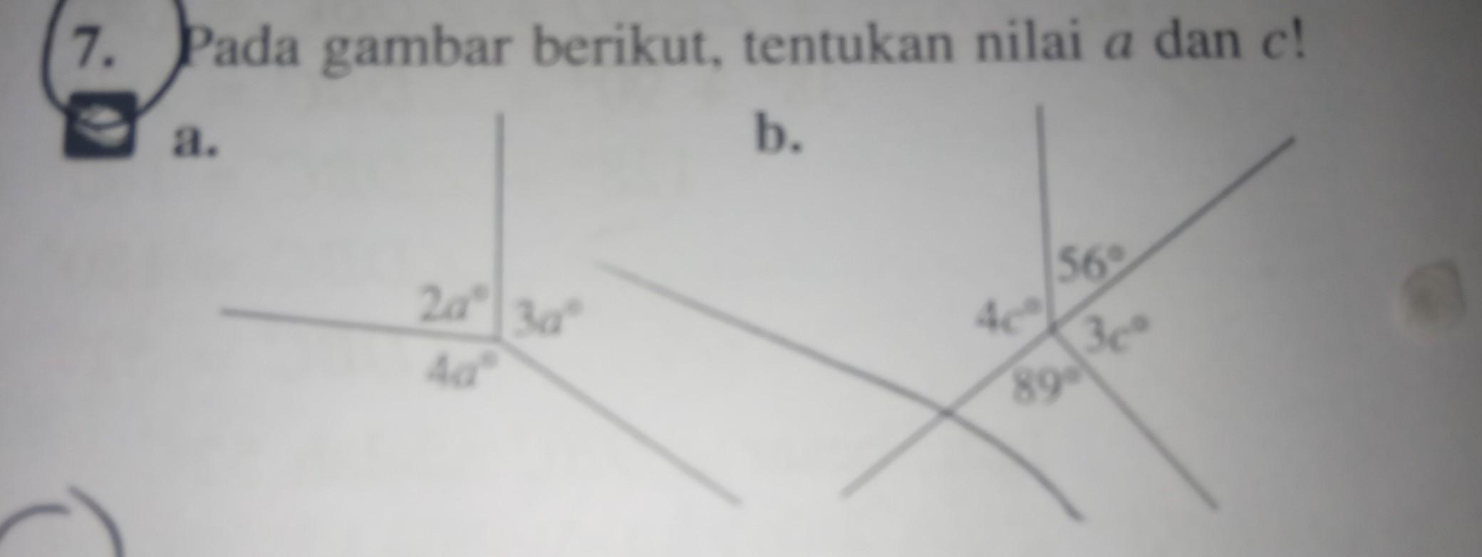 Detail Tentukan Nilai A Pada Gambar Berikut Nomer 37