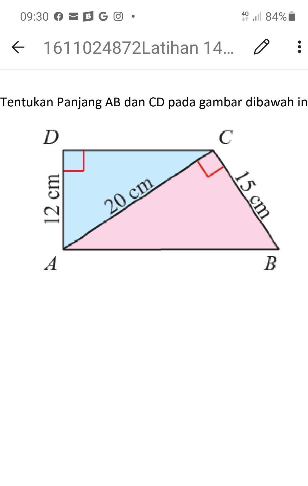 Detail Tentukan Panjang Ab Dari Gambar Berikut Nomer 53