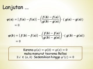 Detail Teorema Nilai Rata Rata Nomer 19
