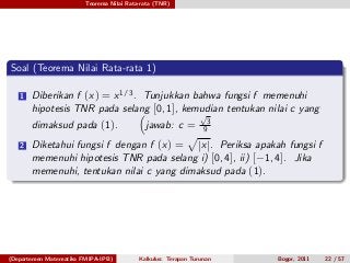 Detail Teorema Nilai Rata Rata Nomer 51