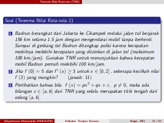 Detail Teorema Nilai Rata Rata Nomer 55