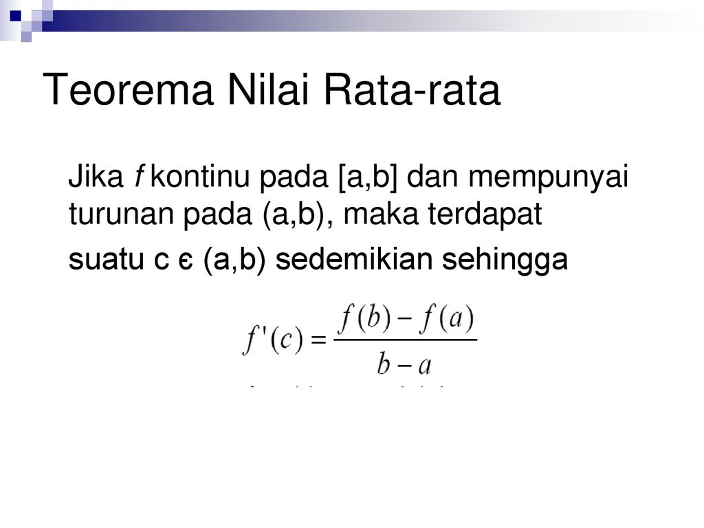 Detail Teorema Nilai Rata Rata Nomer 9