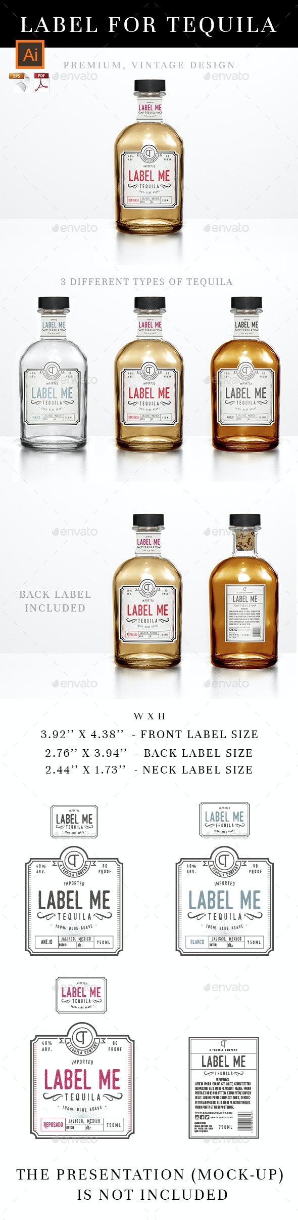 Detail Tequila Label Template Nomer 16