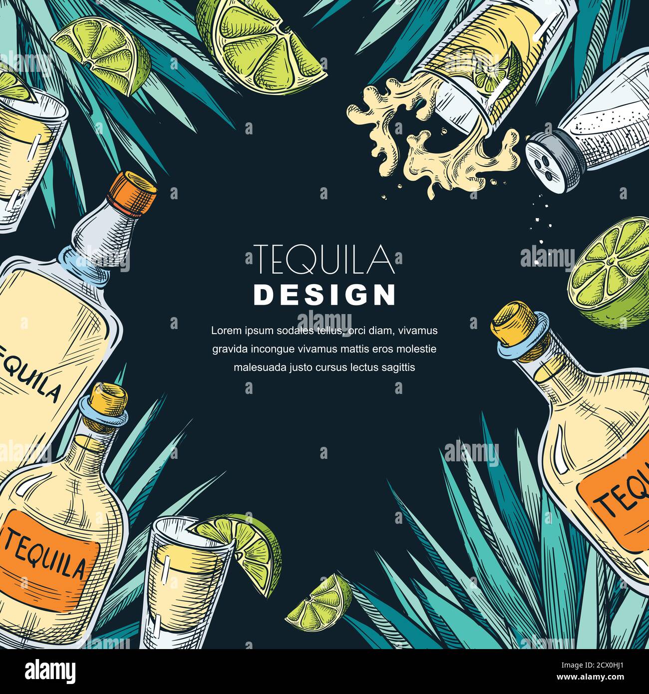 Detail Tequila Label Template Nomer 23