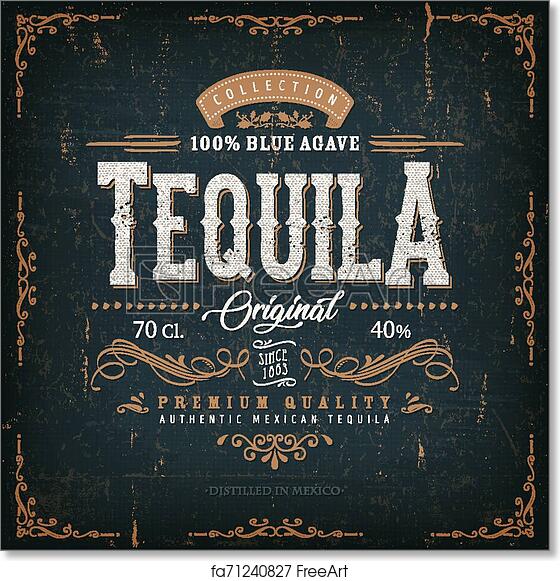 Detail Tequila Label Template Nomer 10