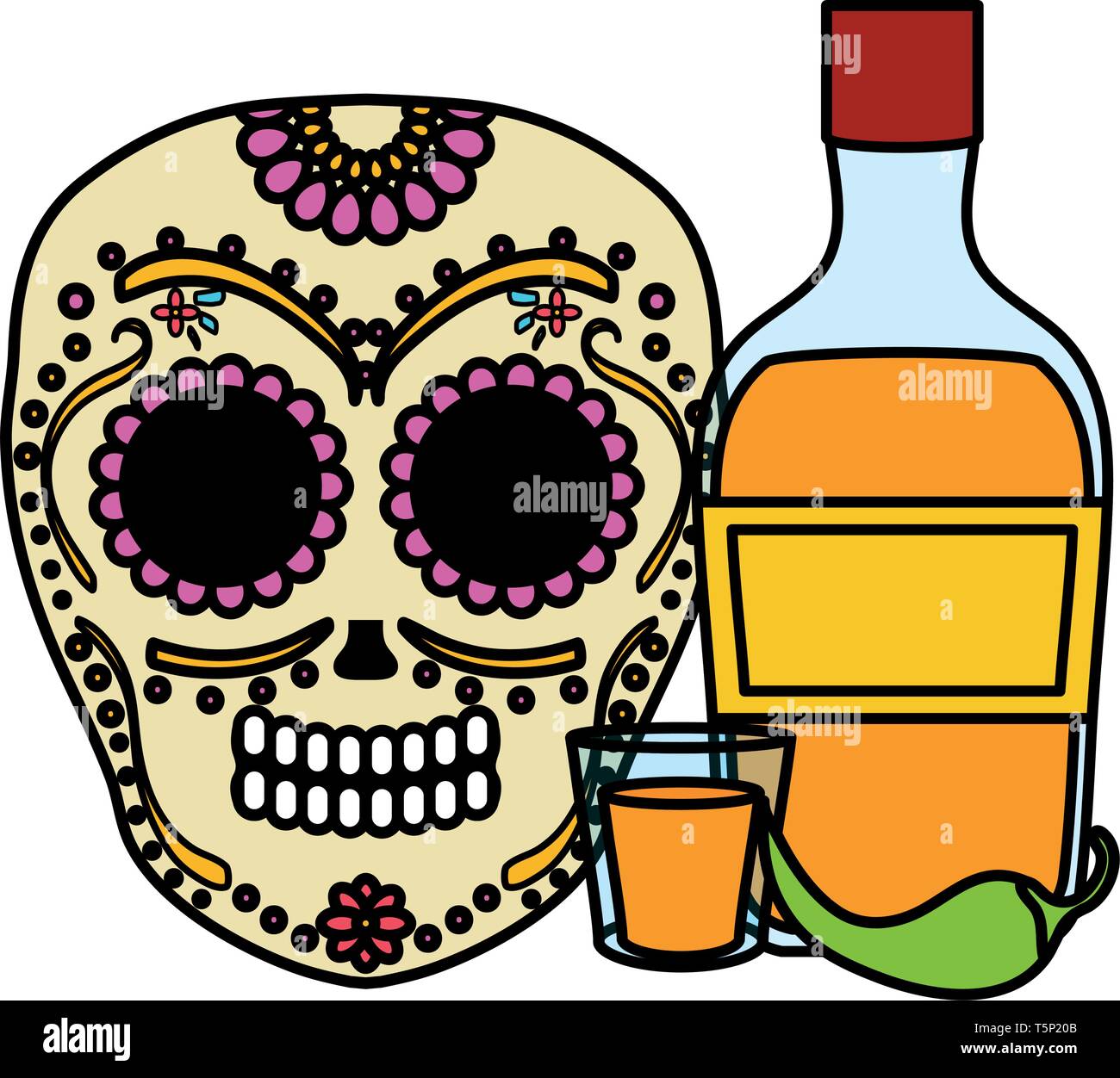 Detail Tequila Skeleton Bottle Nomer 39