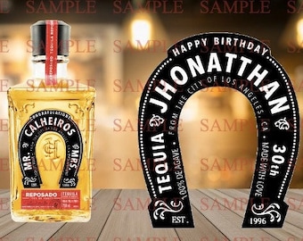 Detail Tequila With Horseshoe On Label Nomer 14