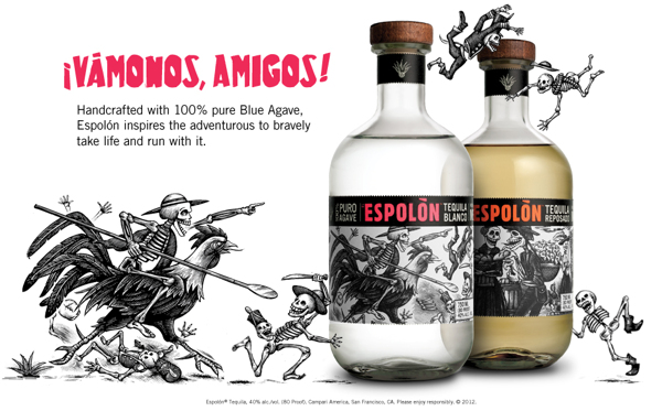 Detail Tequila With Skeleton On Bottle Nomer 25