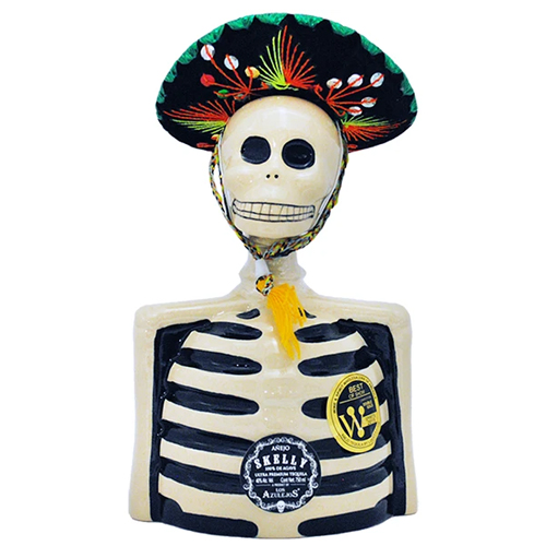 Detail Tequila With Skeleton On Bottle Nomer 31