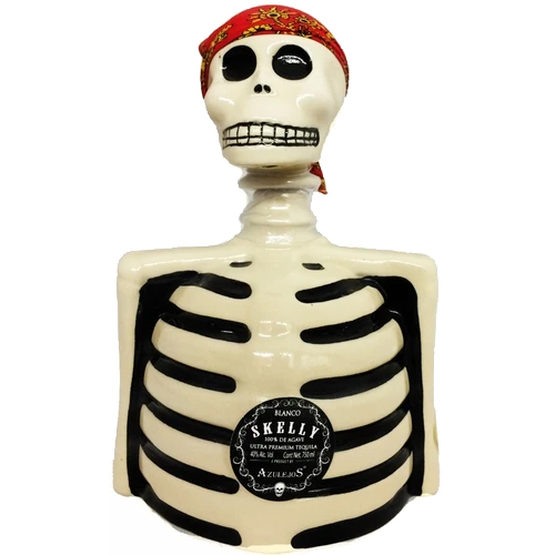 Detail Tequila With Skeleton On Bottle Nomer 6