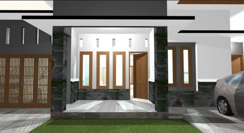 Detail Teras Rumah Minimalis Modern Nomer 23