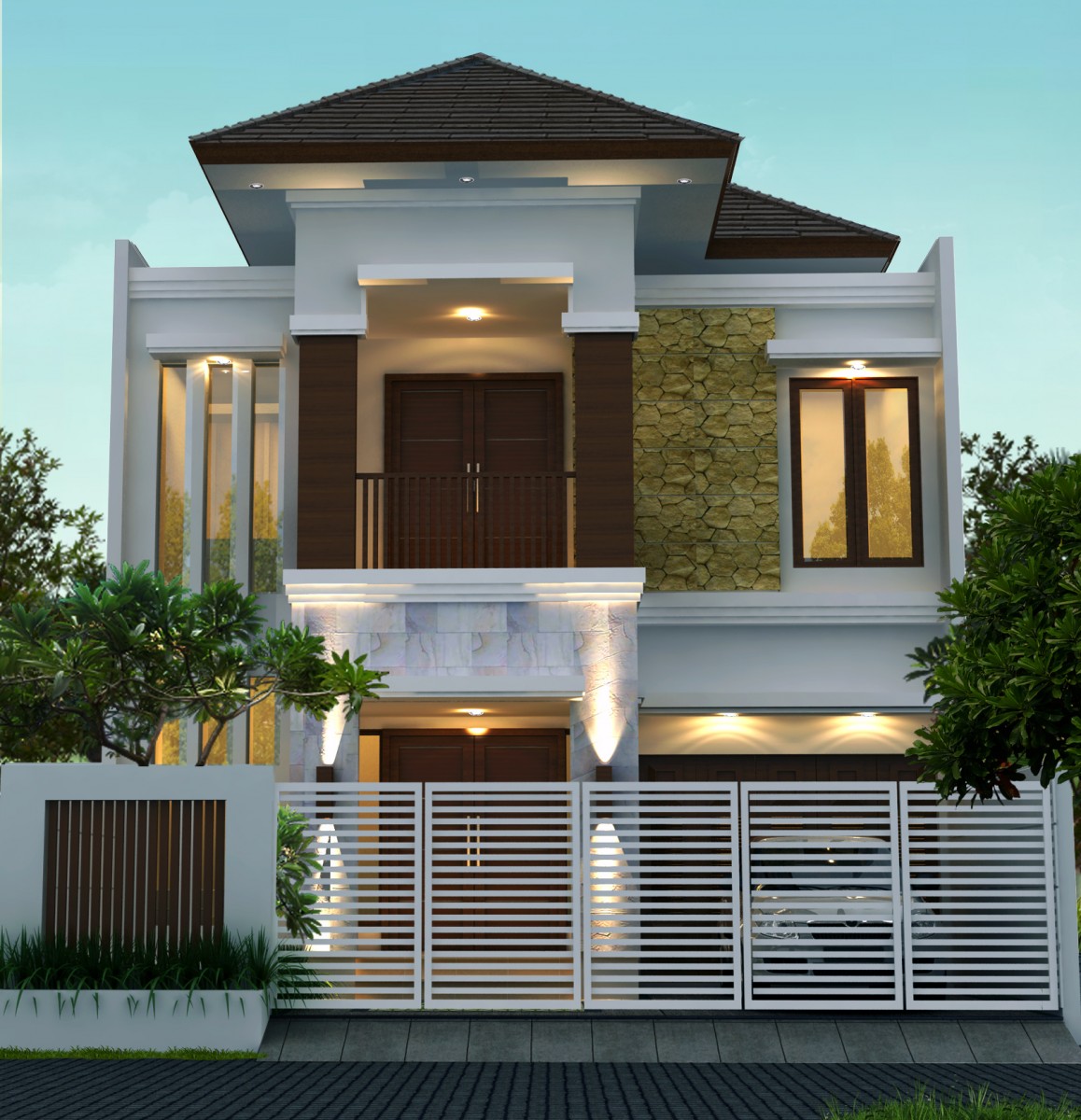 Detail Teras Rumah Tingkat Nomer 13