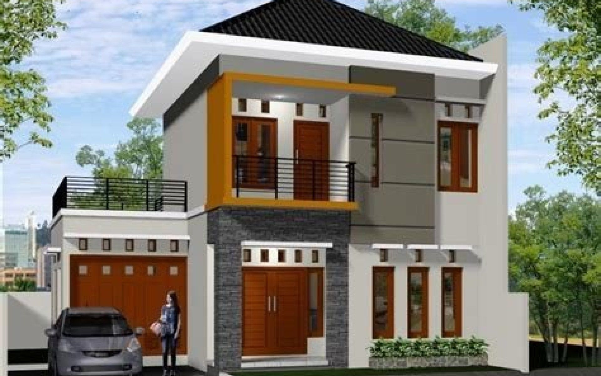 Detail Teras Rumah Tingkat Nomer 9