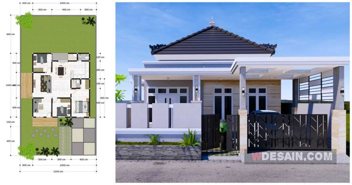 Detail Teras Samping Rumah Nomer 22