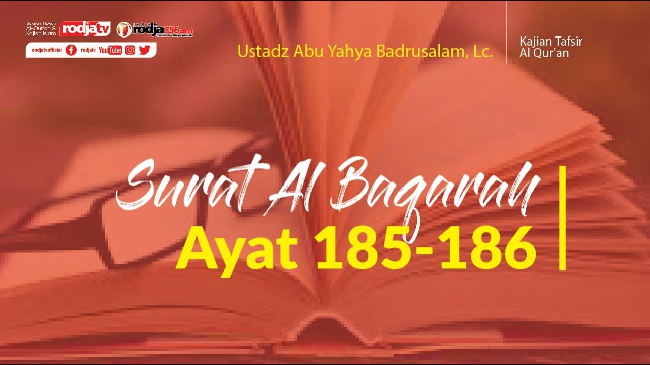 Detail Terjemahan Surat Al Baqarah Ayat 185 186 Nomer 12