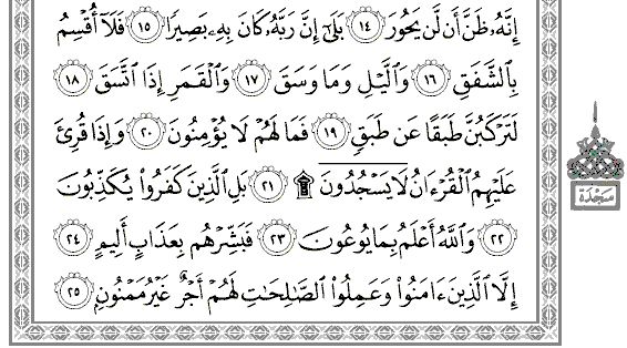 Detail Terjemahan Surat Al Insyiqaq Nomer 4