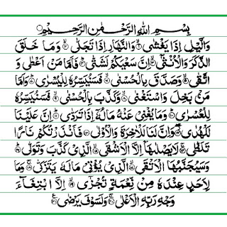 Detail Terjemahan Surat Al Lail Nomer 14