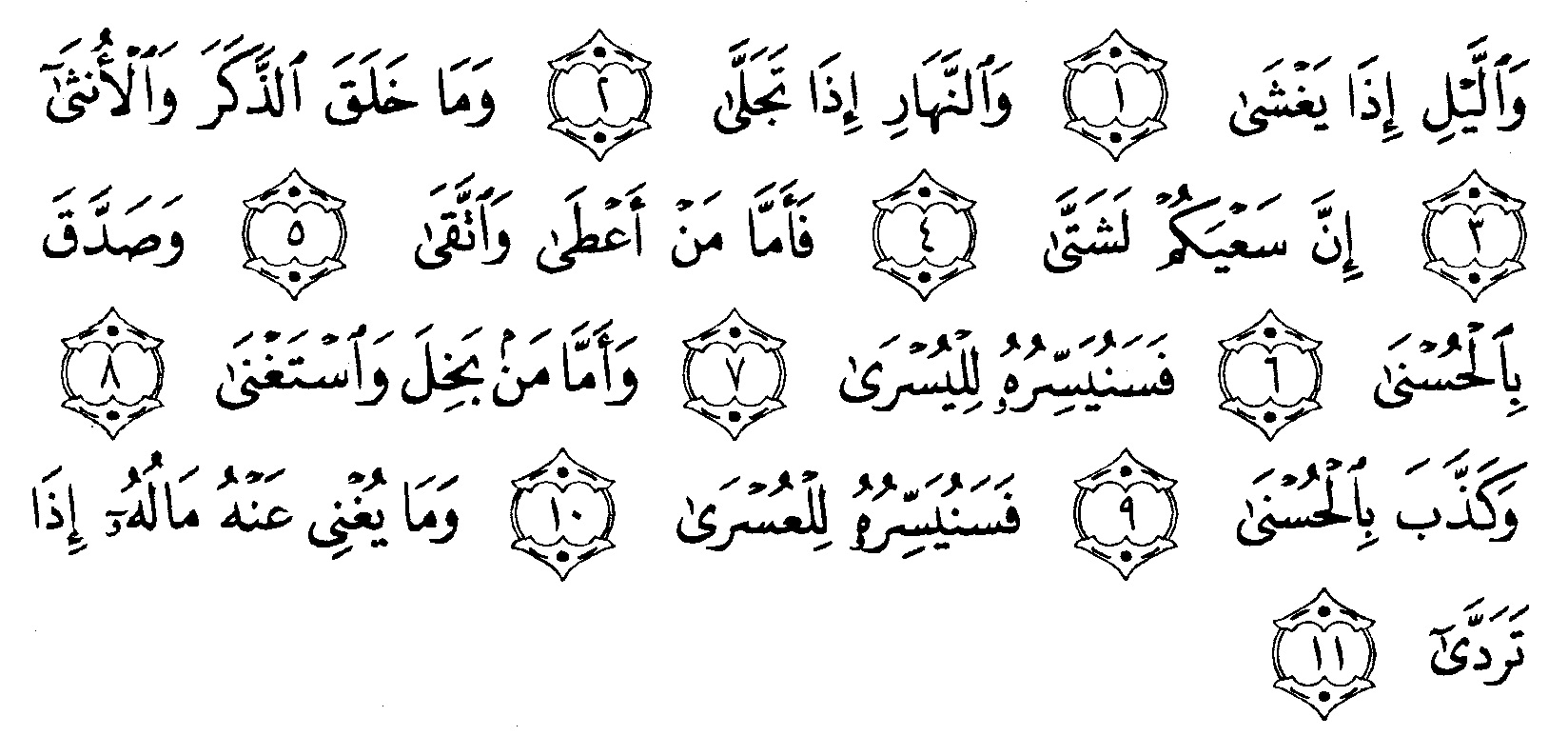 Detail Terjemahan Surat Al Lail Nomer 40