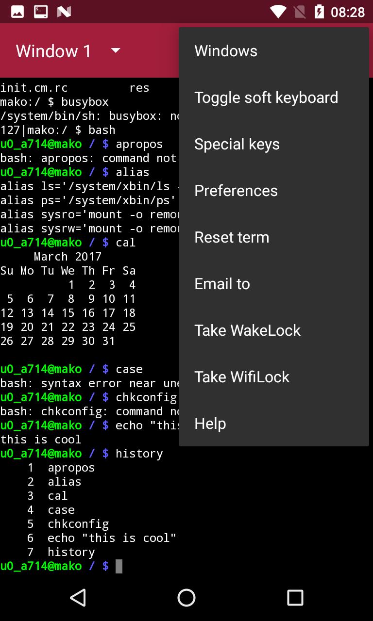 Detail Terminal Emulator Pro Nomer 21