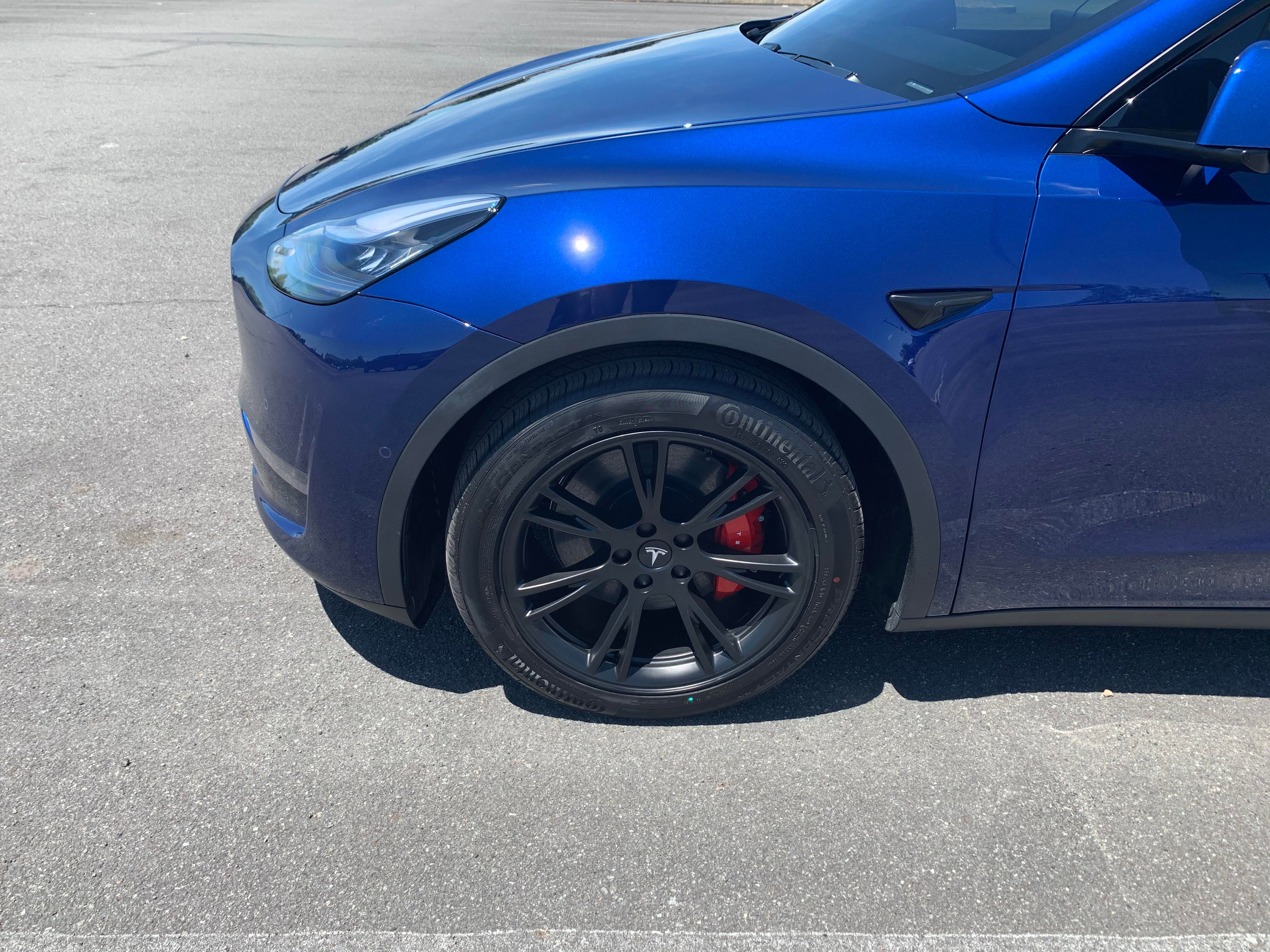 Detail Tesla Gemini Wheels Painted Black Nomer 8