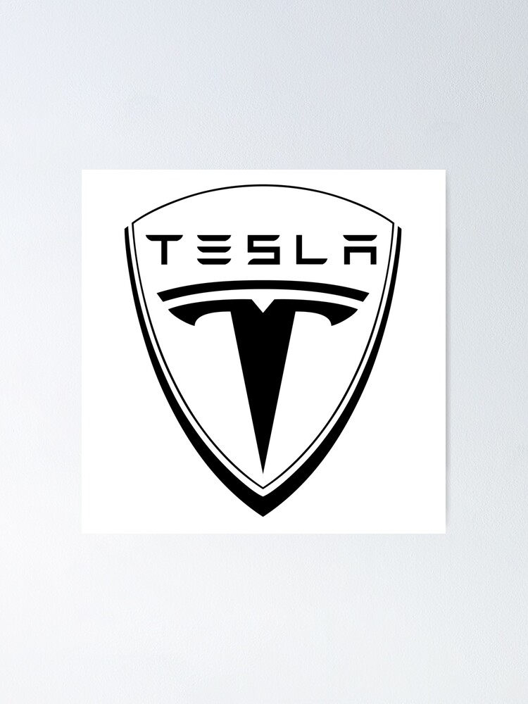 Detail Tesla Logo Black Nomer 17