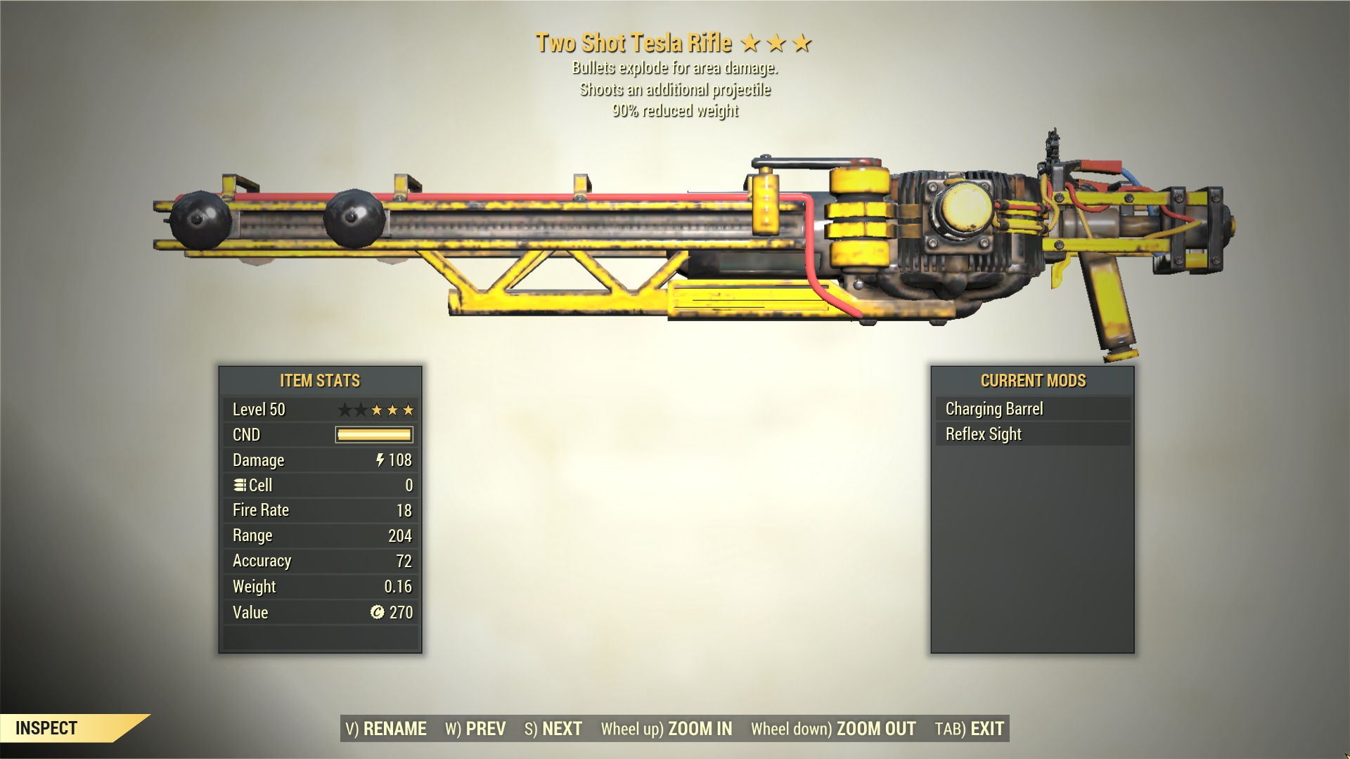 Detail Tesla Rifle Fallout 76 Nomer 12