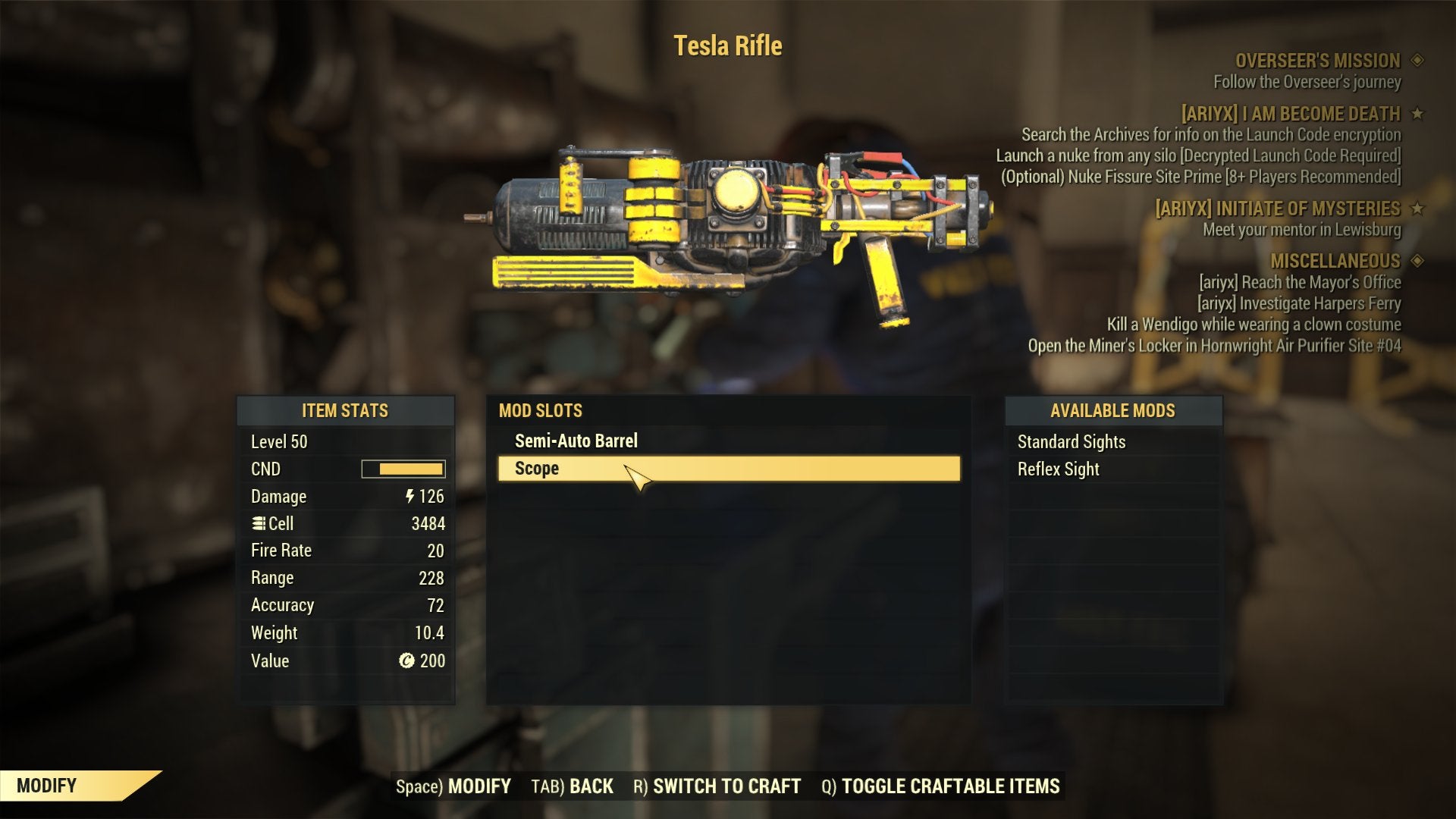 Detail Tesla Rifle Fallout 76 Nomer 37