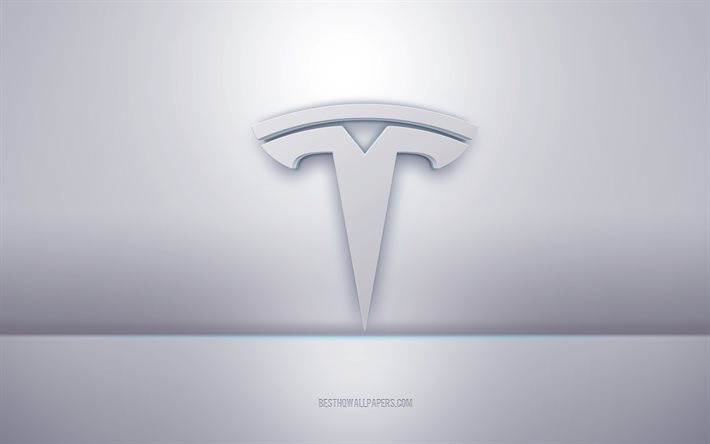 Detail Tesla White Logo Nomer 24