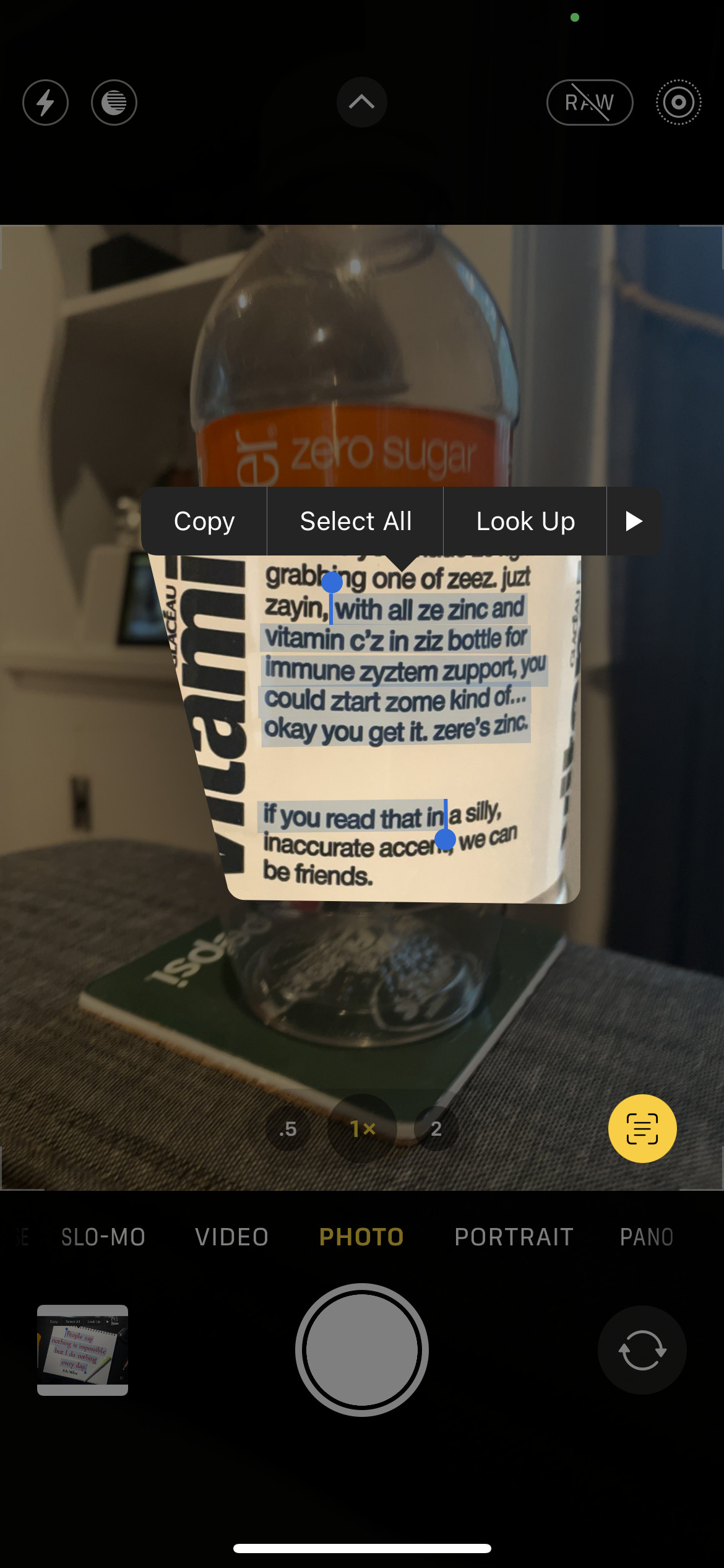 Detail Text Camera Nomer 29