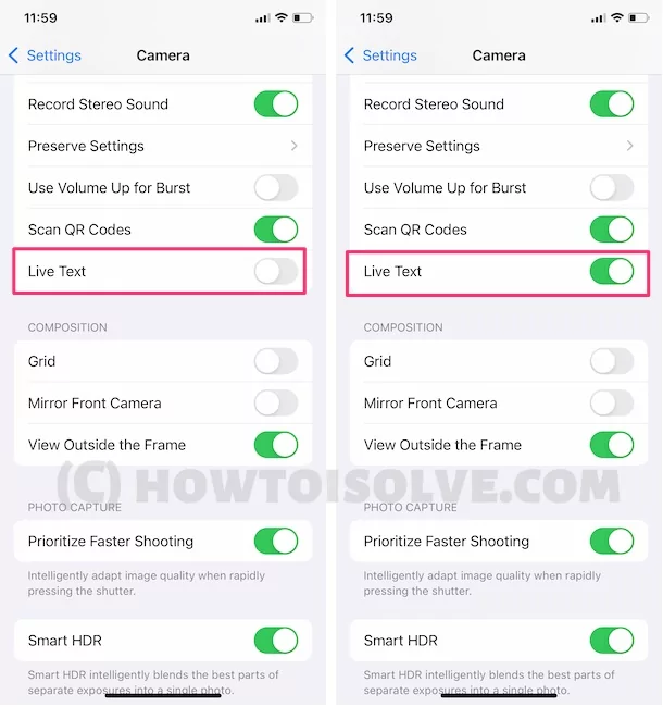 Detail Text Camera Nomer 32