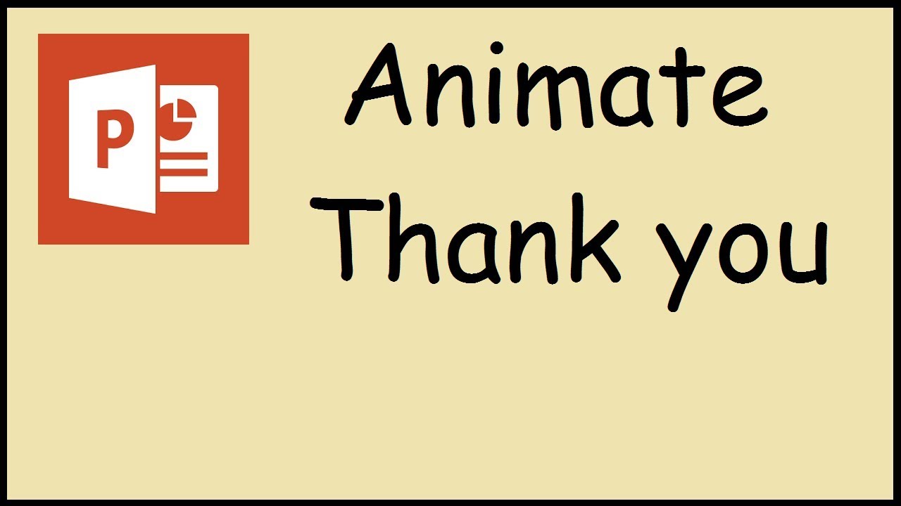 Thank You Animation For Ppt - KibrisPDR