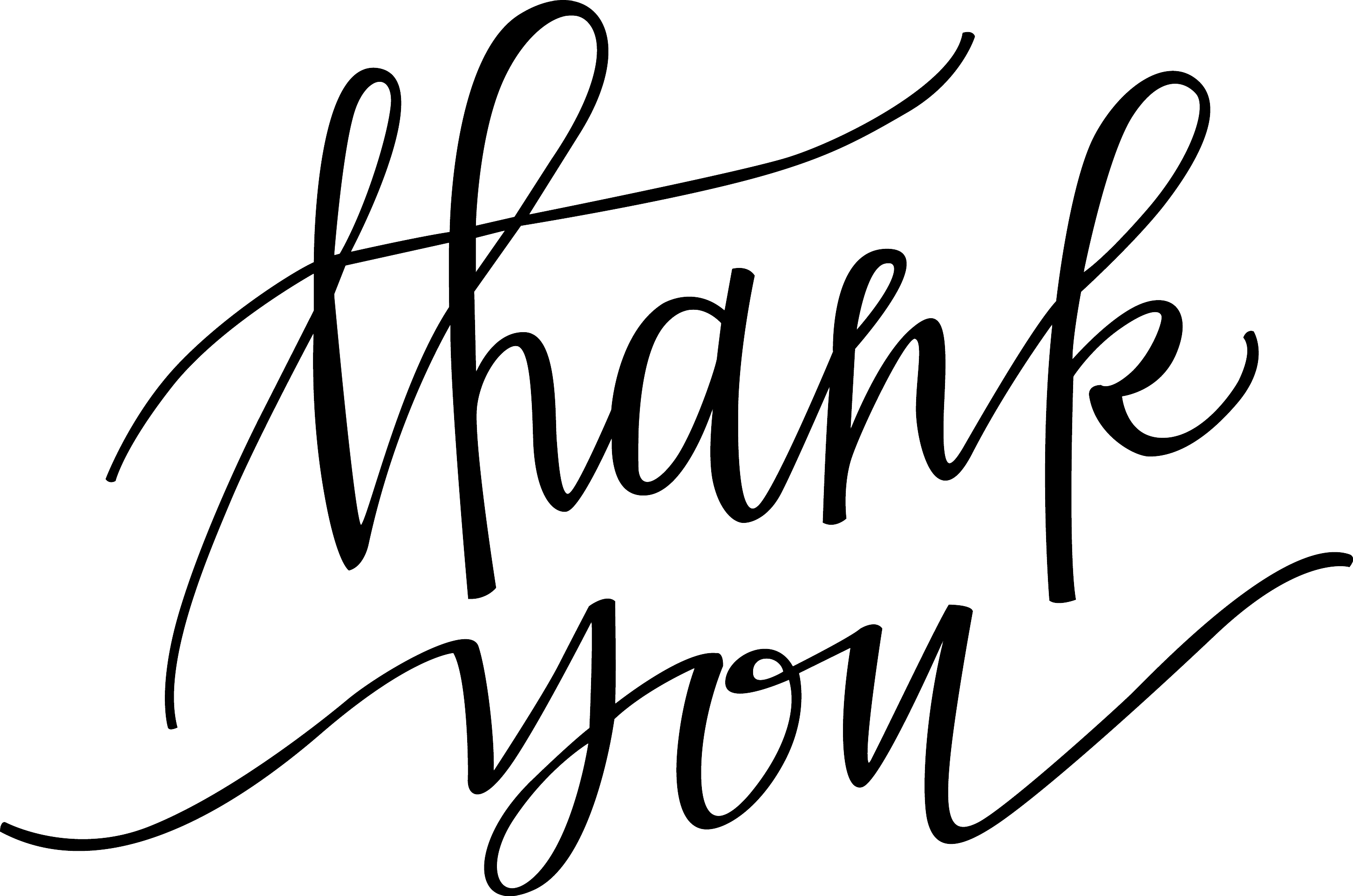 Detail Thank You Calligraphy Png Nomer 32