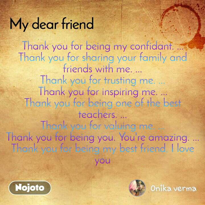 Detail Thank You For My Best Friend Quotes Nomer 22