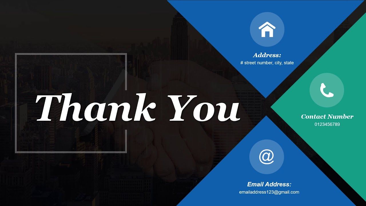 Detail Thank You Template Powerpoint Nomer 36