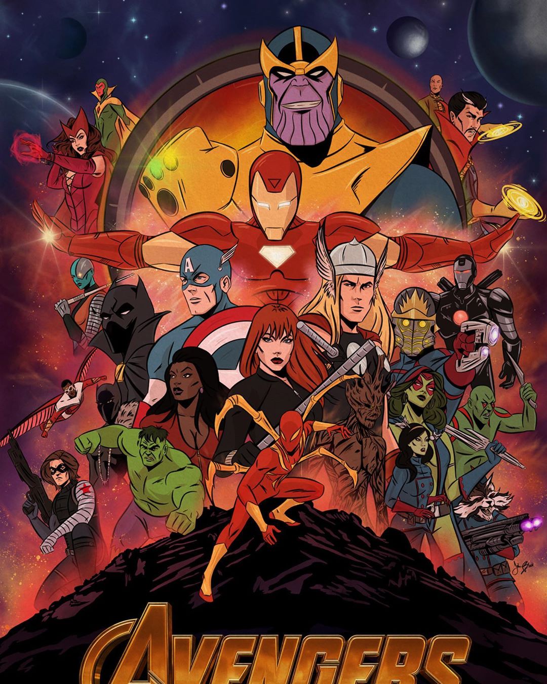 Detail The Avengers Infinity War Poster Nomer 46