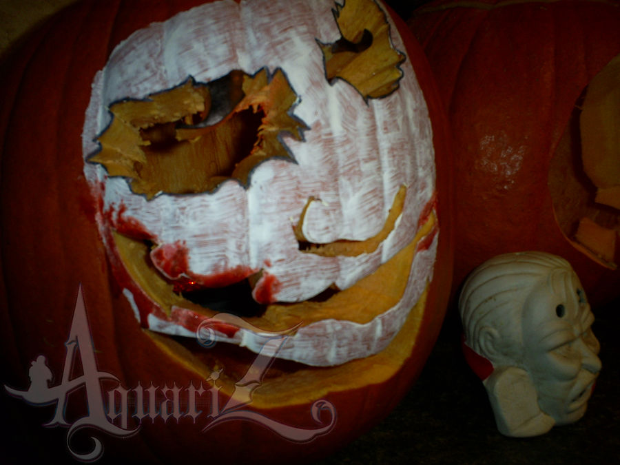 Detail The Joker Pumpkin Painting Nomer 40