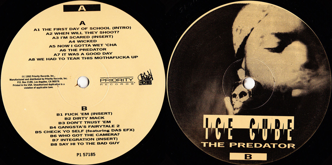 Detail The Predator Ice Cube Vinyl Nomer 42