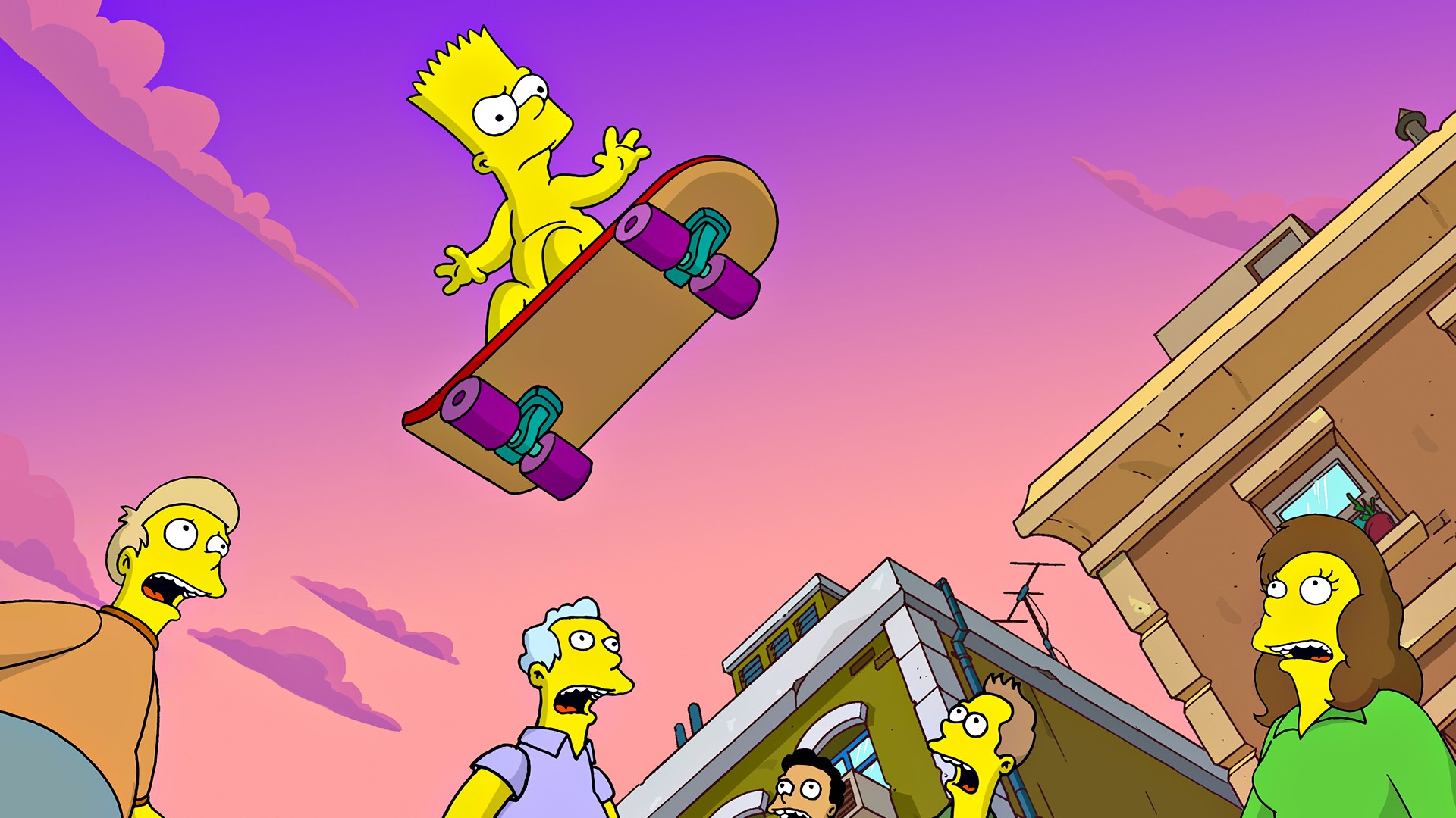 Detail The Simpsons Clouds Wallpaper Nomer 14