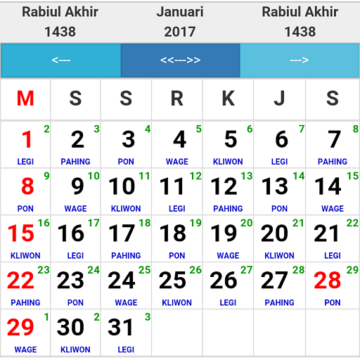 Detail Download Kalender Hijriyah 1438 Nomer 9