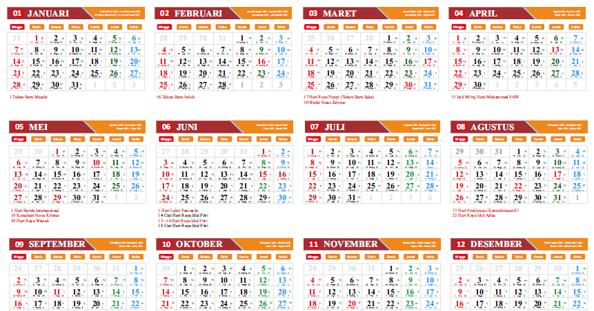 Detail Download Kalender Meja 2018 Nomer 15