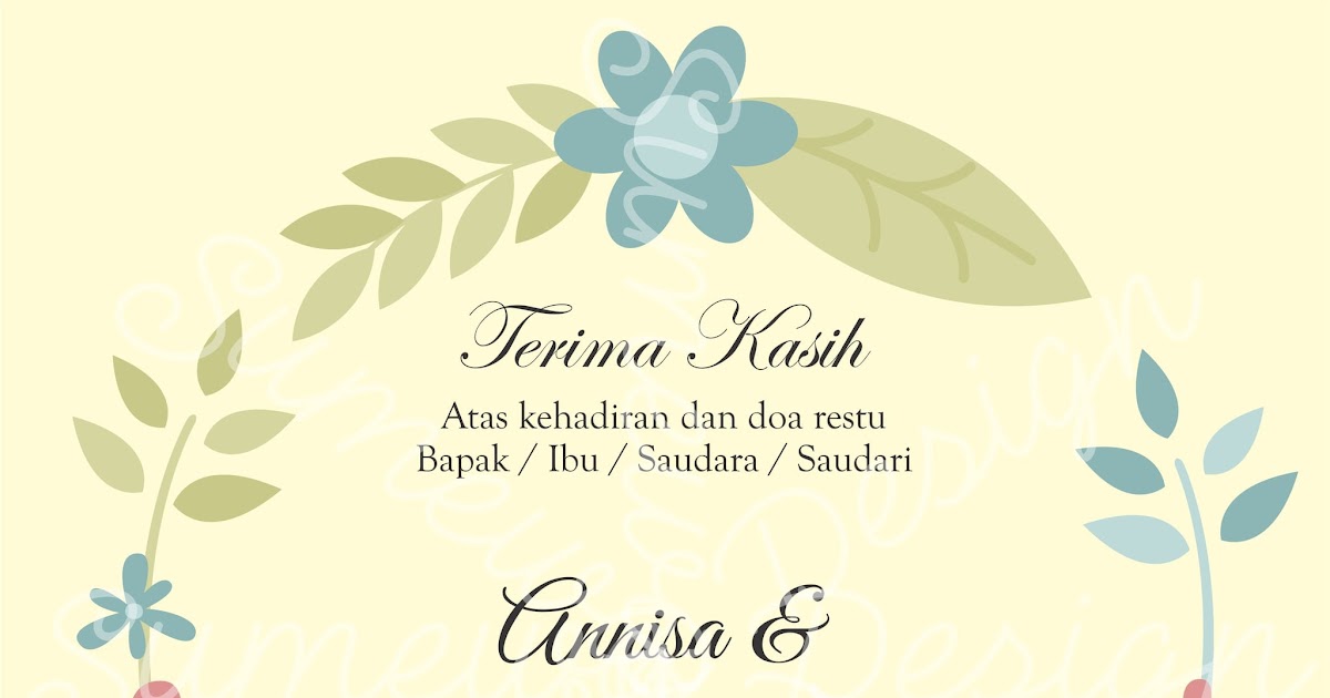 Detail Download Kartu Souvenir Pernikahan Word Nomer 15