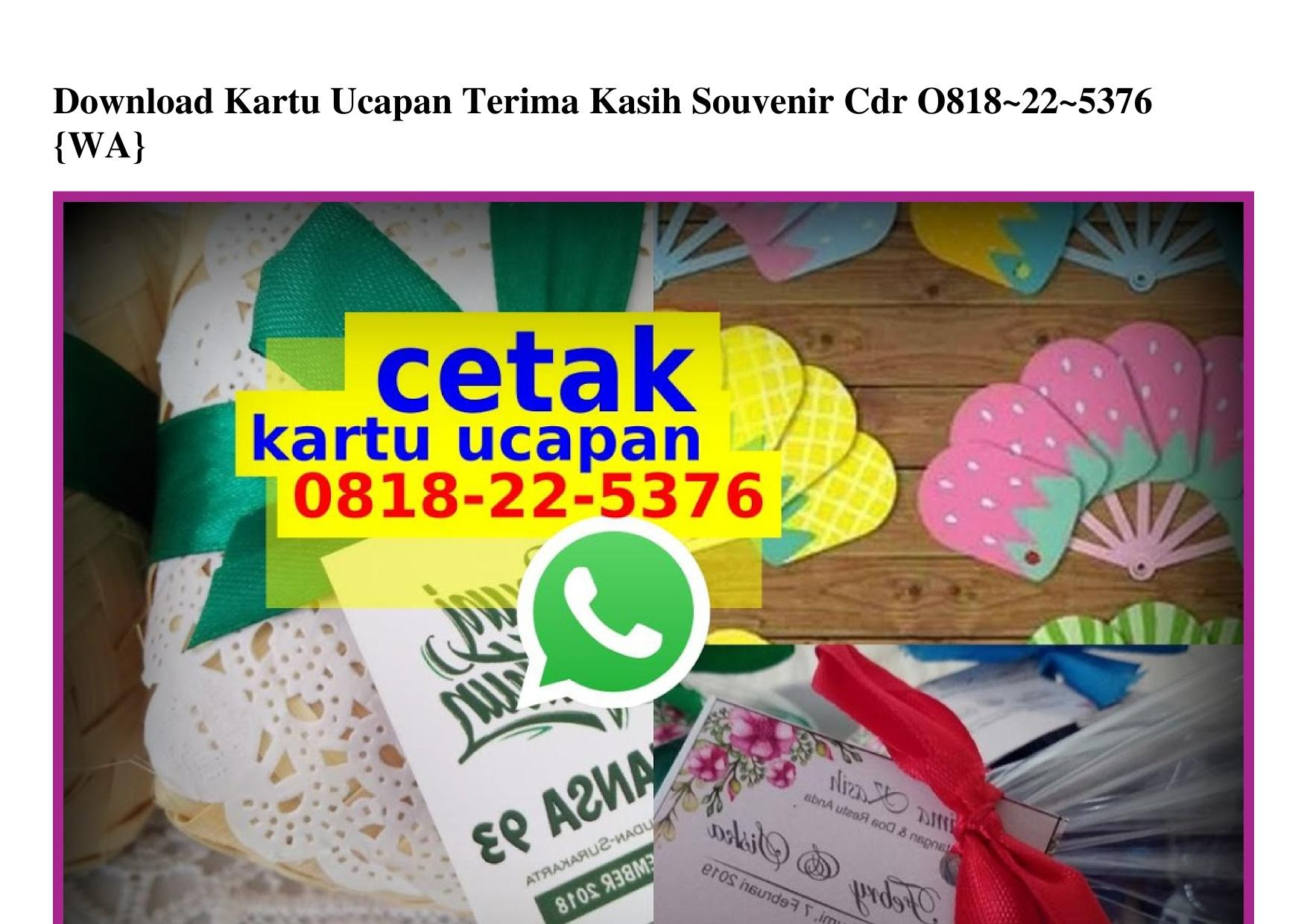 Detail Download Kartu Ucapan Terima Kasih Souvenir Cdr Nomer 22